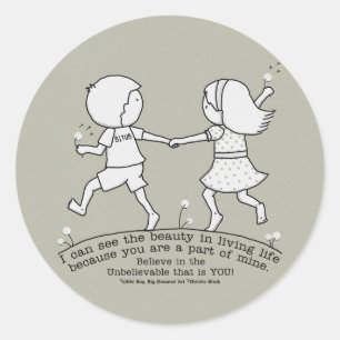 Pegatina Redonda Parte de mi vida