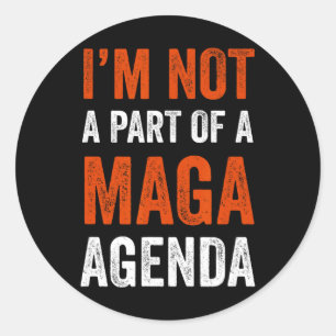 Pegatina Redonda Parte De Una Agenda De Maga