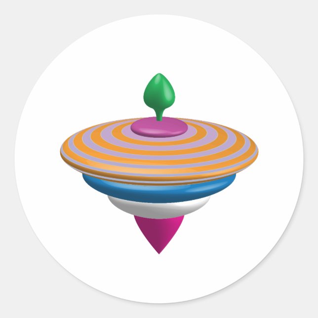 Pegatina Redonda Parte superior (Anverso)