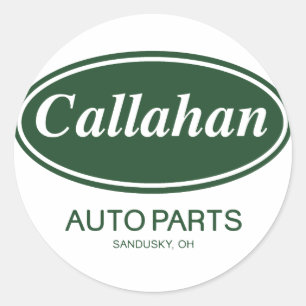 Pegatina Redonda Partes automáticas de Callahan