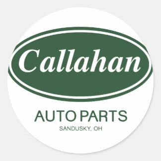 Pegatina Redonda Partes automáticas de Callahan