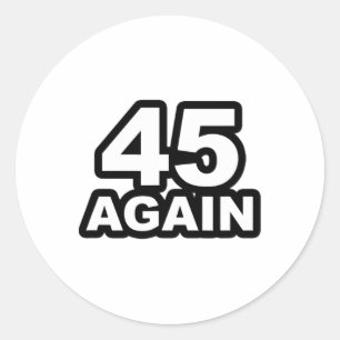 Pegatina Redonda Partidario de la reelección del presidente Donald