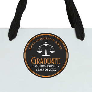 Pegatina Redonda Partido de Graduación de Personalizados de la Facu