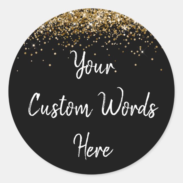 Pegatina Redonda Partido personalizado favorece el cumpleaños perso (Anverso)