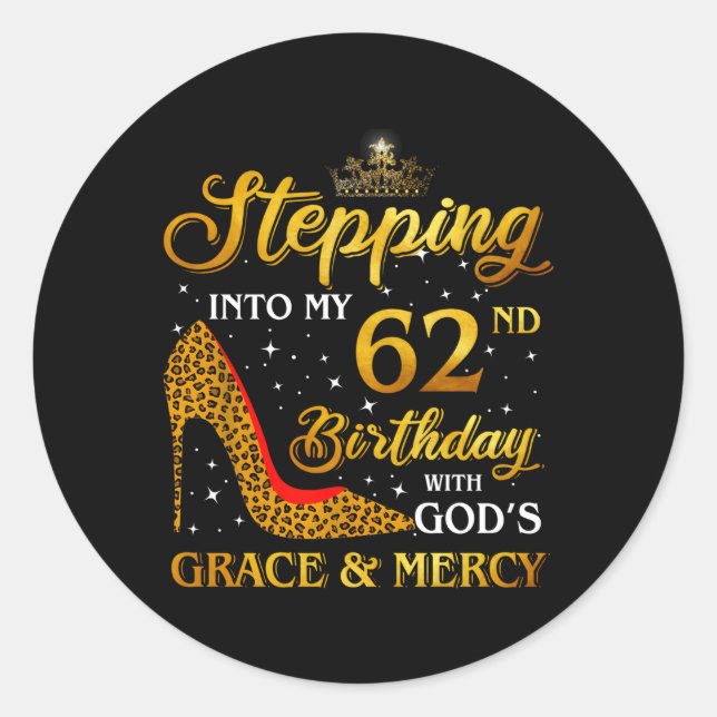 Pegatina Redonda Pasar A Mi 62° 62 (Anverso)