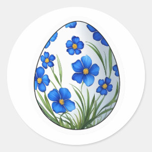 Pegatina Redonda Pascua de Huevo