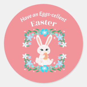 Pegatina Redonda Pascua Eggs-Cellent