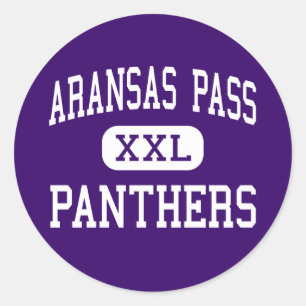 Pegatina Redonda Paso de Aransas - Panthers - High - Aransas Pass