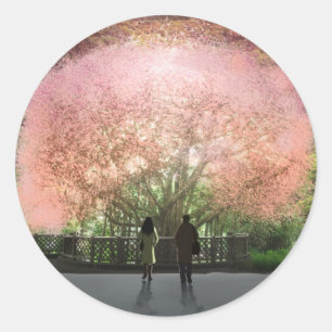 Pegatina Redonda Pasó un año en un solo día