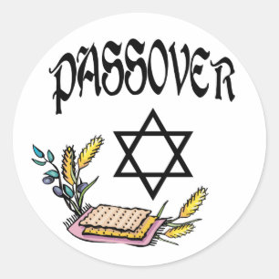 Pegatina Redonda Passover