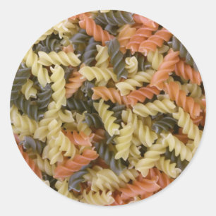 Pegatina Redonda Pasta de colores