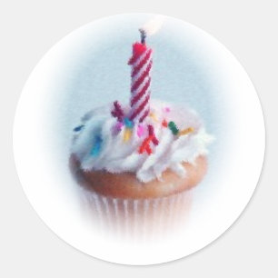 Pegatina Redonda Pastel