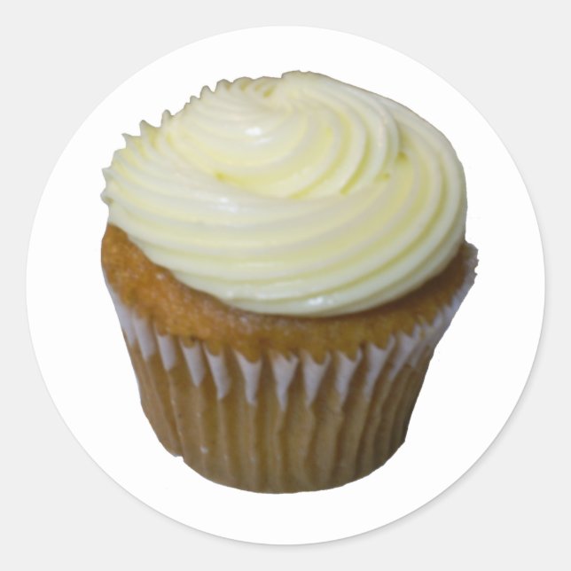 Pegatina Redonda Pastel de calabaza (Anverso)