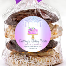 Pastel de panadería morada Purpurina gotea postre 