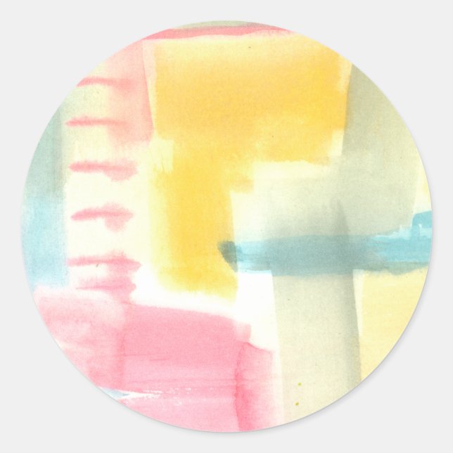 Pegatina Redonda Pastel Luxe I (Anverso)