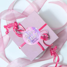 Pastel Moderno Glam Globos de moda Feliz cumpleaño