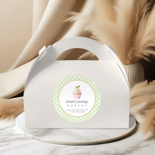 Pegatina Redonda Pastel Pastel Pastelería Panadería Dulces de Confe (Subido por el creador)