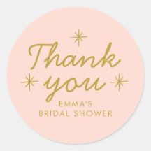 Pastel Peachy manuscrito Bridal Shower