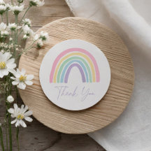 Pastel Rosa Boho Rainbow Baby Shower