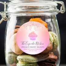 Pastel rosa rosa Purpurina Panadería Arcoiris Ombr