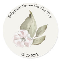 Pastel suave de hojas verdes de flores rosadas est