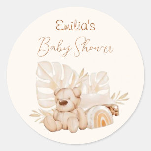 Pegatina Redonda Pastel Watercolor Boho Dream Nursery