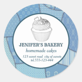 Pegatina Redonda Pasteles caseros y dulces