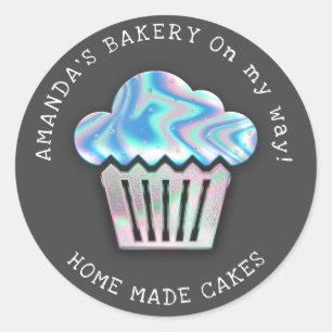 Pegatina Redonda Pasteles dulces pasteles pasteles caseros Panaderí