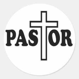 Pegatina Redonda Pastor