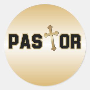 Pegatina Redonda Pastor