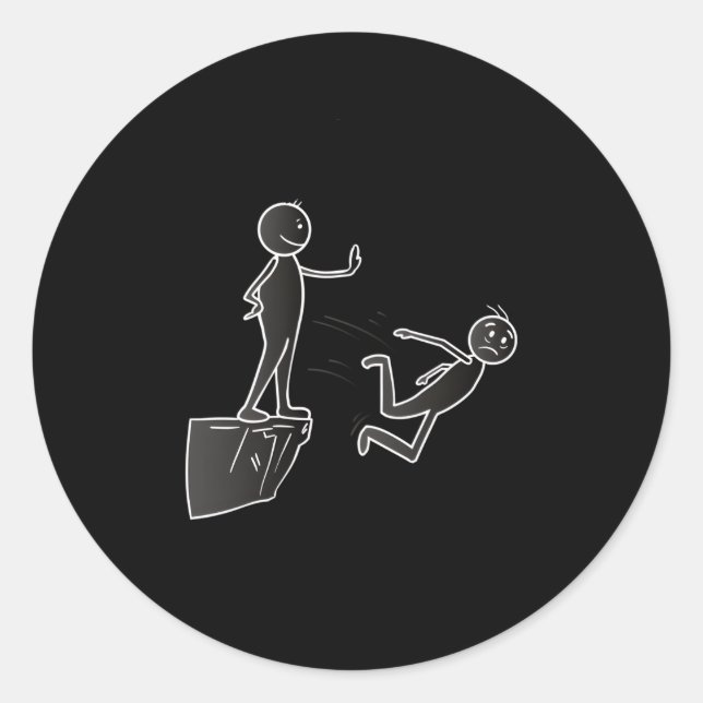 Pegatina Redonda Pat En La Espalda (Anverso)