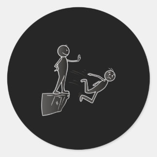 Pegatina Redonda Pat En La Espalda
