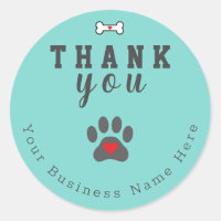 Pata de Perro Personalizada Gracias, Color Azul Me