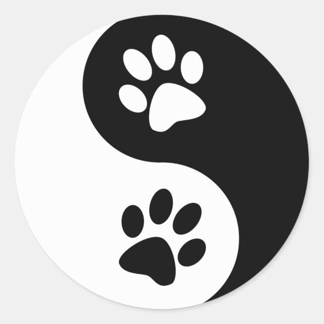 Patas del perro Yin Yang | Zazzle.es