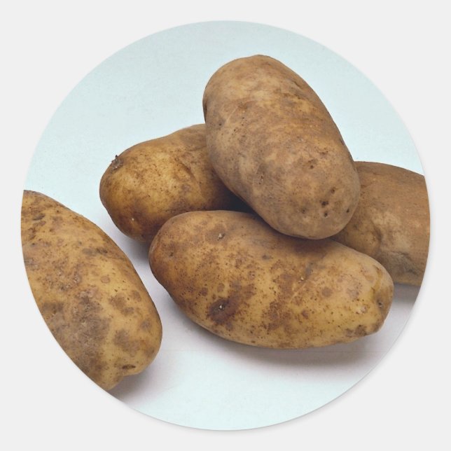 Pegatina Redonda Patatas (Anverso)