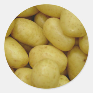 Pegatina Redonda Patatas