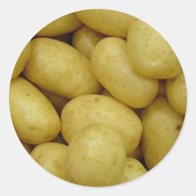 Pegatina Redonda Patatas (Anverso)