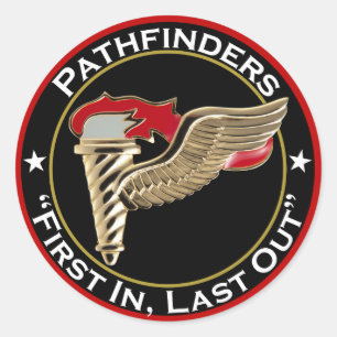 Pegatina Redonda Pathfinder Motto