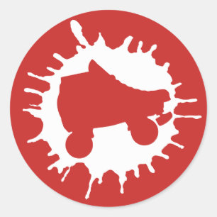 Pegatina Redonda patinaje