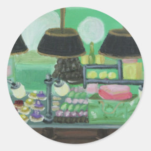 Pegatina Redonda "Patisseries de París "