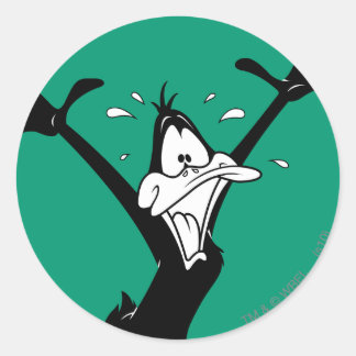 Pegatina Redonda PATO DAFFY™ Emocionado