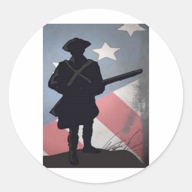 PEGATINA REDONDA PATRICK HENRY QUOTE 2.0 (Anverso)