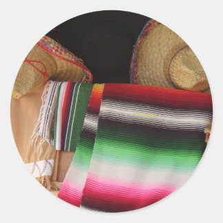 Pegatina Redonda Patrimonio Mexicano