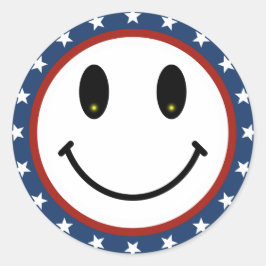 Pegatina Redonda Patriótico