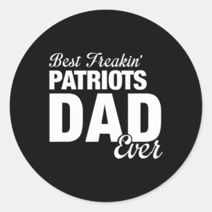 Pegatina Redonda Patriots Jefferson County Best Freakin' Dad Ever H