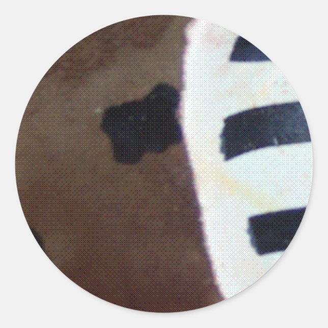 Pegatina Redonda ¡Patrón africano! (Anverso)