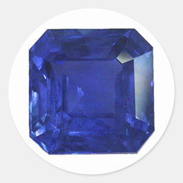 Pegatina Redonda Patrón azul