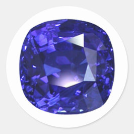 Pegatina Redonda Patrón azul