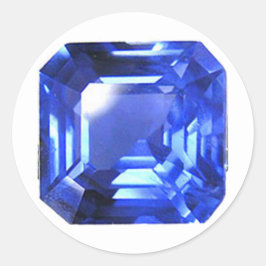 Pegatina Redonda Patrón azul cielo