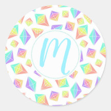 Patrón de cristales del arcoiris pastel